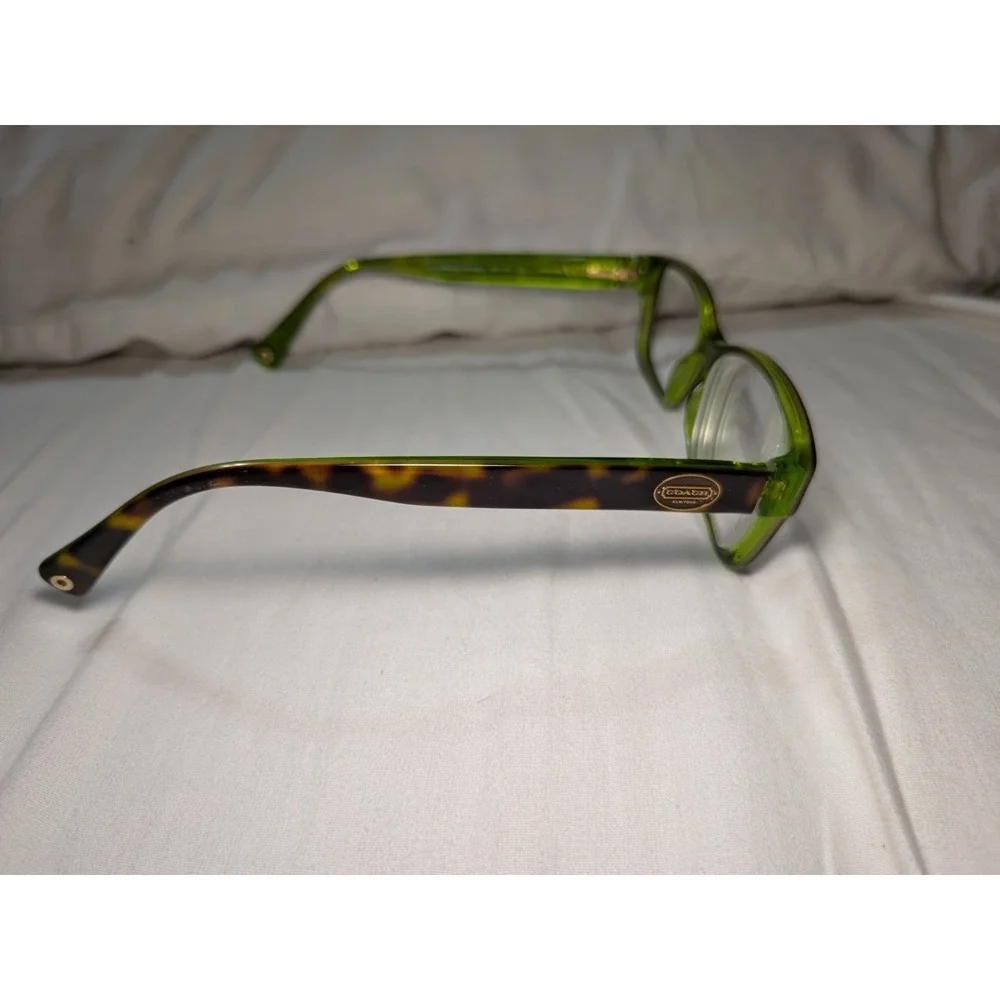 Coach HC6040 6040 Brooklyn 5117 Tortoise Green Eyeglasses Frames 52-16-135